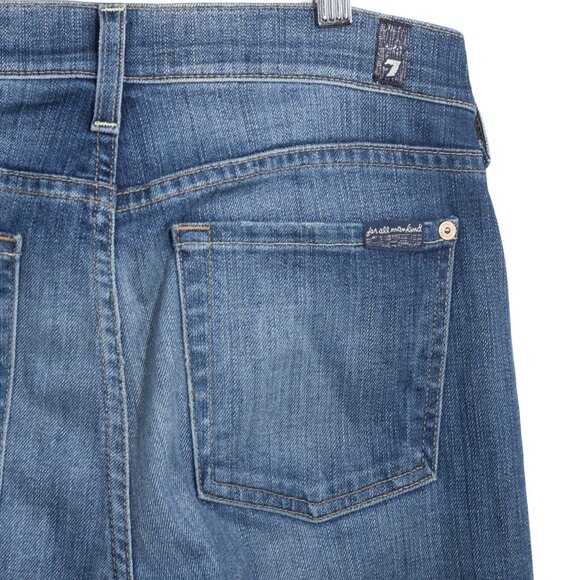 7 For All Mankind The Ankle Skinny Distressed Jeans Size 29 - Picture 4 of 8